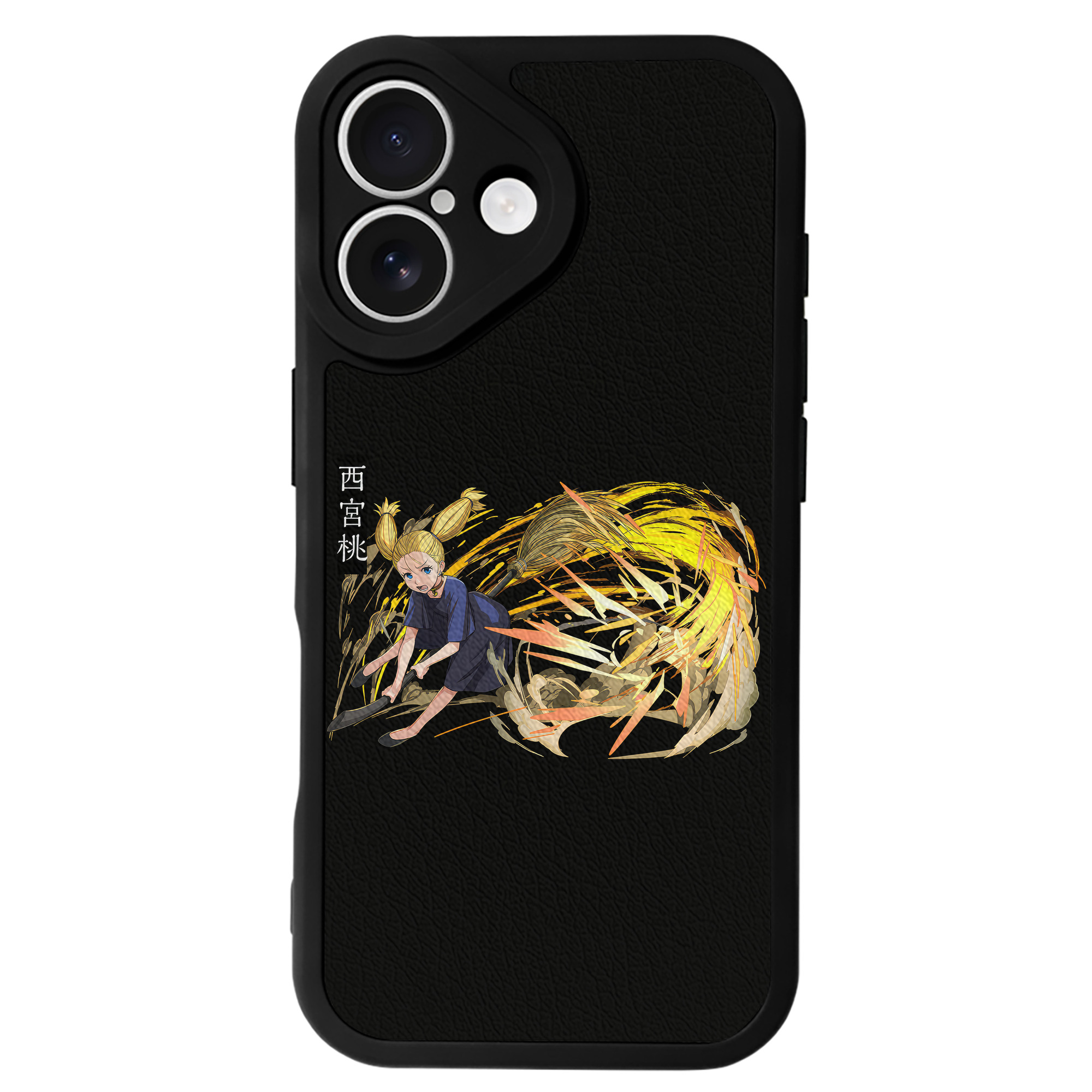 （画像用） 呪術廻戦 Jujutsu Kaisen 【iPhone 16シリーズ対応】シリコンスマホケース（レザー調） 材質：シリコン